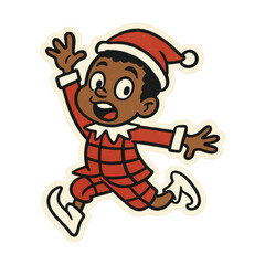 PNG Joyful cartoon child elf