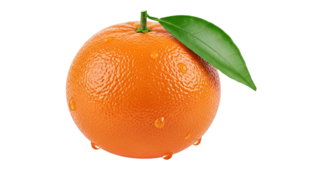 A ripe tangerine with bright orange skin and smooth texture, highlighting its fresh, juicy appeal and natural color in a clean