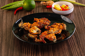 Gourmet cuisine - fried fresh frog