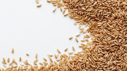 Sunflower Seeds Spilling on White Surface with Natural Lighting for Food or Health Market