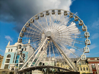 Kyiv, Podil district, during the festival