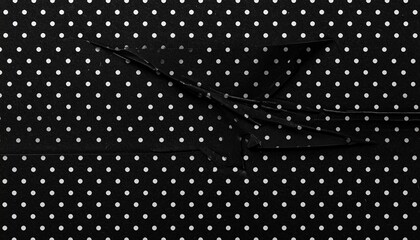 Curved Black Surface with White Dots – Geometric Texture and Depth | black surface, white dots, dotted pattern, curved texture, geometric design, visual depth, fabric texture, upholstery detail, minim