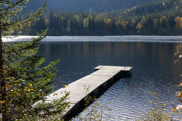 Idyllic lake Oedensee in Bad Mitterndorf, Styria, Austria