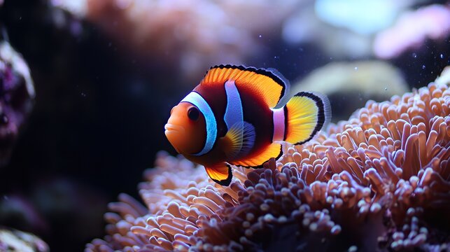 clown fish in aquarium
