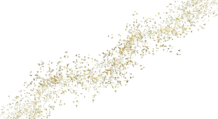 Abstract swirling pattern of vibrant green and yellow mossy textures on a dark background isolated on transparent background