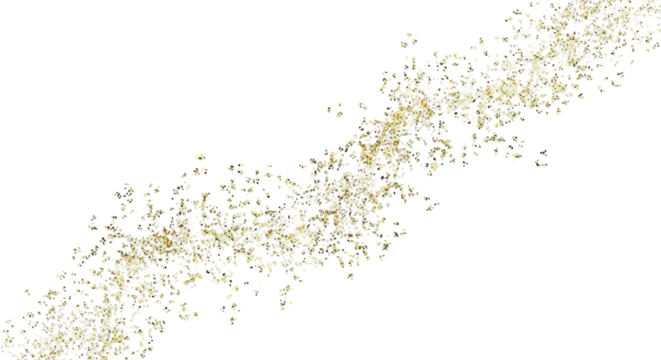 Abstract swirling pattern of vibrant green and yellow mossy textures on a dark background isolated on transparent background