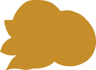 Vibrant orange fruit half slice with green leaves on black background food