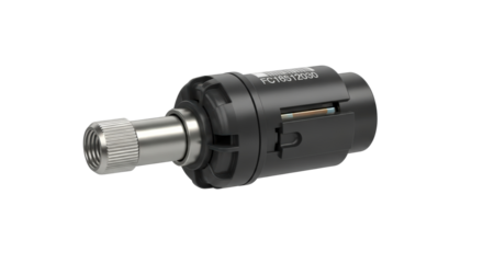 High-performance professional black rotary tool with metal attachment for precision crafting and engraving isolated on transparent background