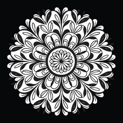 mandala decorative and ornamental design, greeting