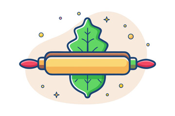 rolling pin dough icon wooden rolling pin for baking kitchen, 