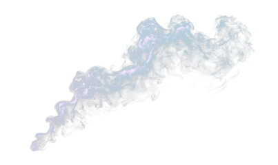 Surreal Moody Smoke Tendrils Isolate on Transparent Background, cutout, png