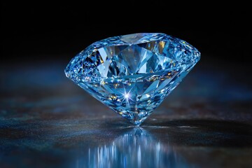 A brilliant,  blue diamond
