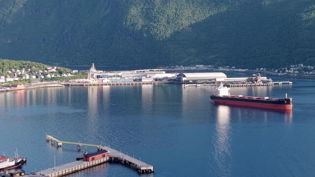 Narvik, Norway drone 4K footage