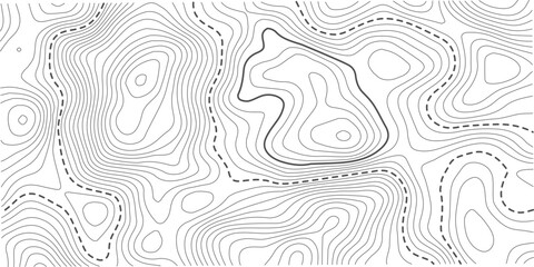 Topographic map background geographic line map with elevation assignments. Geographic mountain relief diagram line wave carve pattern 