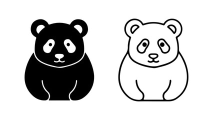 Panda icon with transparent background