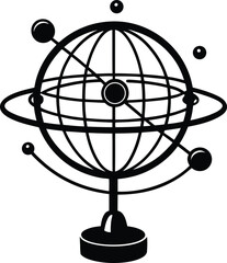 Naklejka premium Detailed and intricate line art illustration with vibrant color elements