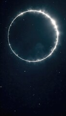 A celestial halo effect, radiating pure white light against a deep black backdrop Perfect for spiritual, ethereal, or heavenly themes Clean, minimalist, and highly versatile , halo, luminescence