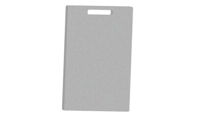 blank price tag on white