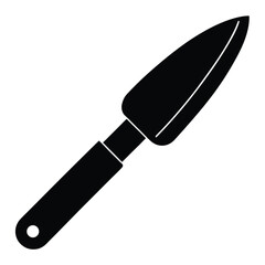 flat vector icon of garden knife  hand tool vecto