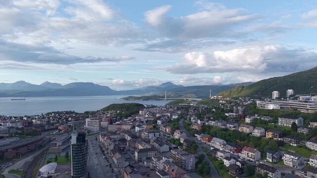 Narvik, Norway drone 4K footage