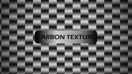 Metallic Carbon Fiber Texture with Gradient Effect and Text background