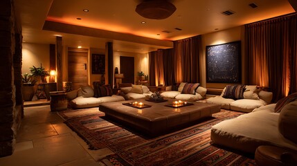 luxury hotel room with bed