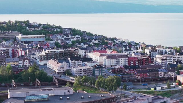 Narvik, Norway drone 4K footage