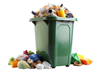 garbage bin isolated on white background