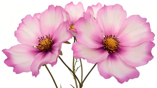 A bouquet of pink flowers arranged in a vase, perfect for decorative or editorial use