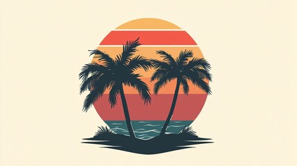 sunset, palm, beach, tree, sea, tropical, ocean, sky, sun, sunrise, silhouette, landscape, summer, water, 