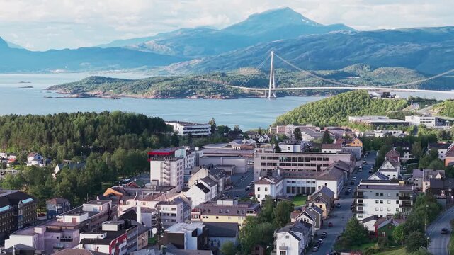 Narvik, Norway drone 4K footage