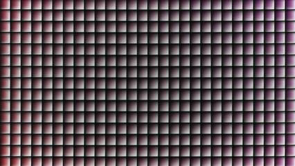 Grid of Small Squares with Shadow Effect and Purple Hue on White Background abstract pattern