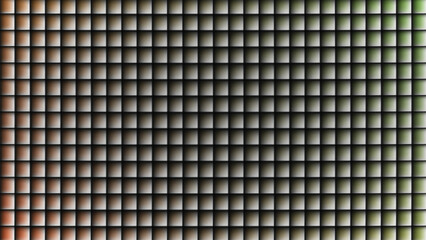 Grid of Small Squares with Shadow Effect and Green Hue on White Background abstract pattern