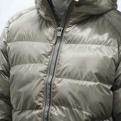puffer jacket, down jacket, padded coat, winter clothes, AI Generative