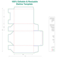 Auto bottome snap lock boxes back open.die-line design,die-line template,packaging Dielines, and Artwork.eps