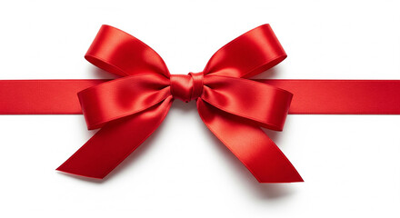 Fototapeta premium red bow isolated on white