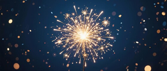 Obraz premium Sparkler in Night Sky