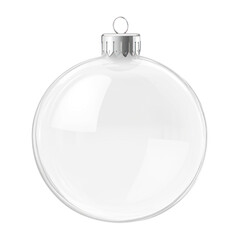 Obraz premium PNG Transparent glass Christmas ball ornament transparent decoration.