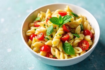 A vibrant and delicious pasta salad bursting with colorful vegetables and perfectly cooked pasta, ideal for a potluck or summer picnic , delicious, Italian dressing, healthy