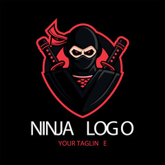 Ninja Warrior Silhouette – Martial Arts Fighter Illustration