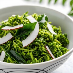 Sri Lankan Mallung Coconut Gotukola Fusion Food Photography
