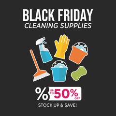 Black Friday sale on cleaning supplies up to 50 off Stock up for home or business cleaning