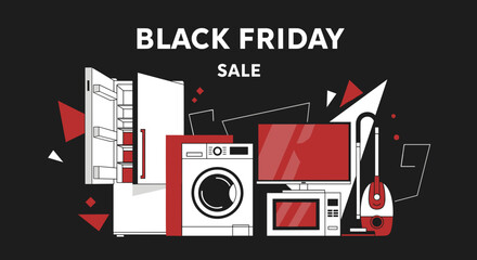 Black Friday Sale Consumer electronics and home appliances shopping event