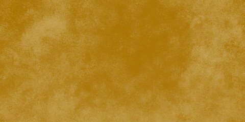 Yellow brown stained paper. Old retro letter texture. A textured gold background with a soft gradient from yellow to deep amber. brown concrete wall abstract background.
