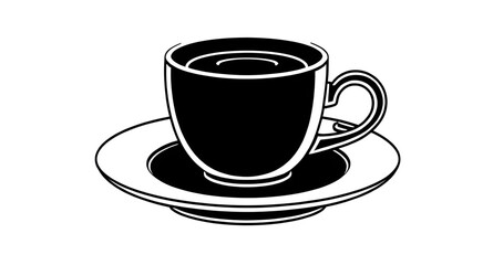 coffee cup, line art, minimal design, coffee illustration, one line drawing, simple outline, hot drink, steaming coffee, espresso, cappuccino, latte, black coffee, minimalist art, beverage icon, coffe