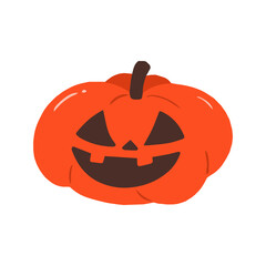 Spooky Carved Jack-O-Lantern Pumpkin for Halloween Night