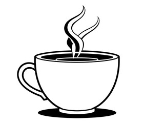 hand holding mug, warm hands coffee, steam rising mug, hot coffee warning, aromatic coffee art, coffee scent lines, top view coffee, overhead mug shot, saucer and spoon, classic coffee set, teacup sty