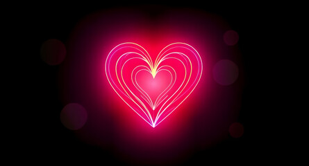 Abstract glowing heart, Light heart wallpaper, Heart with rays, Glowing valentine heart, Soft light heart, Dreamy heart background, Warm glowing love, Heart light art, Light of love, Bright romantic h