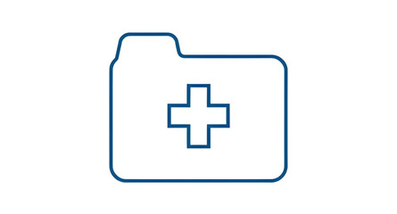 Medical record icon, Patient file folder, Healthcare document vector, Digital health record, Medical chart icon, Hospital record file, Health information folder, Patient data storage, Medical report i