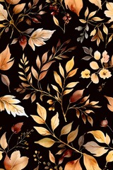 > A delicate collection of pastel floral patterns in soft watercolor style, capturing the quiet beauty of spring, summer, autumn, and winter &mdash; perfect for wallpapers, packaging, or greeting cards.